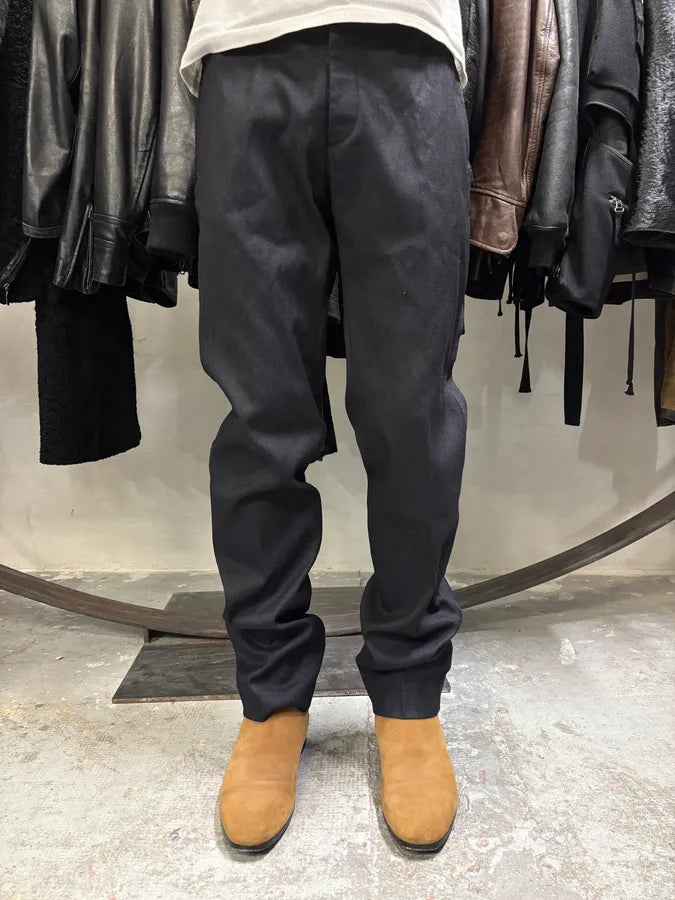 Maison Martin Margiela Black Wool Tailored Pants (S/M) OarezLu 2