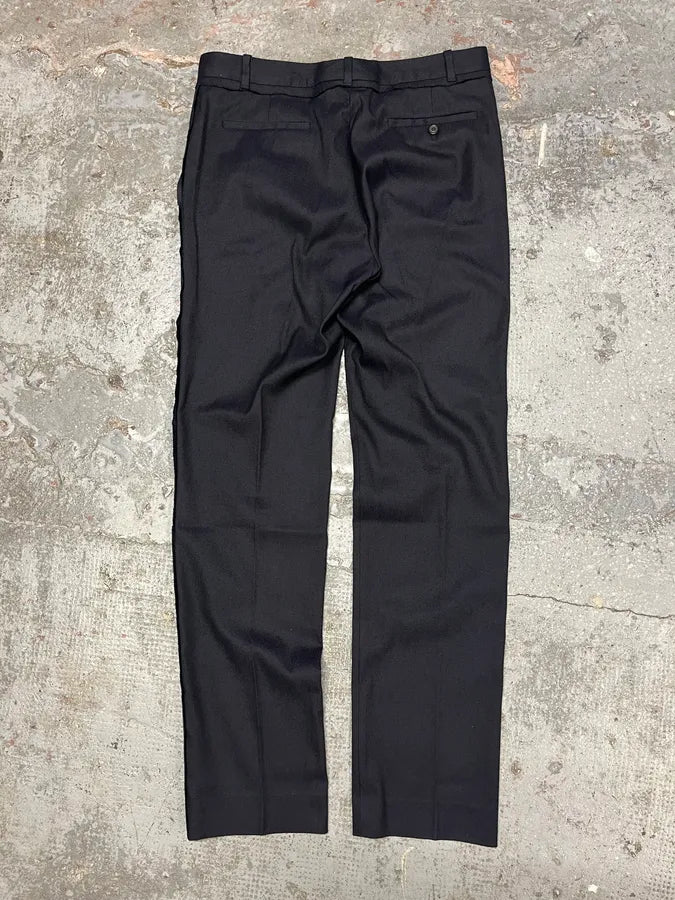 Maison Martin Margiela Black Wool Tailored Pants (S/M) OarezLu 6