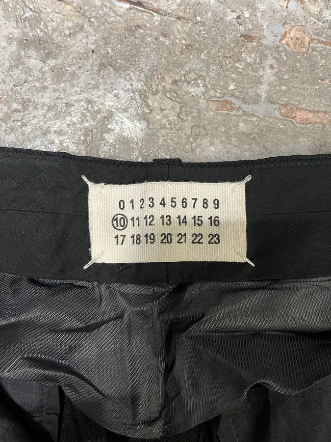 Maison Martin Margiela Black Wool Tailored Pants (S/M) OarezLu 7