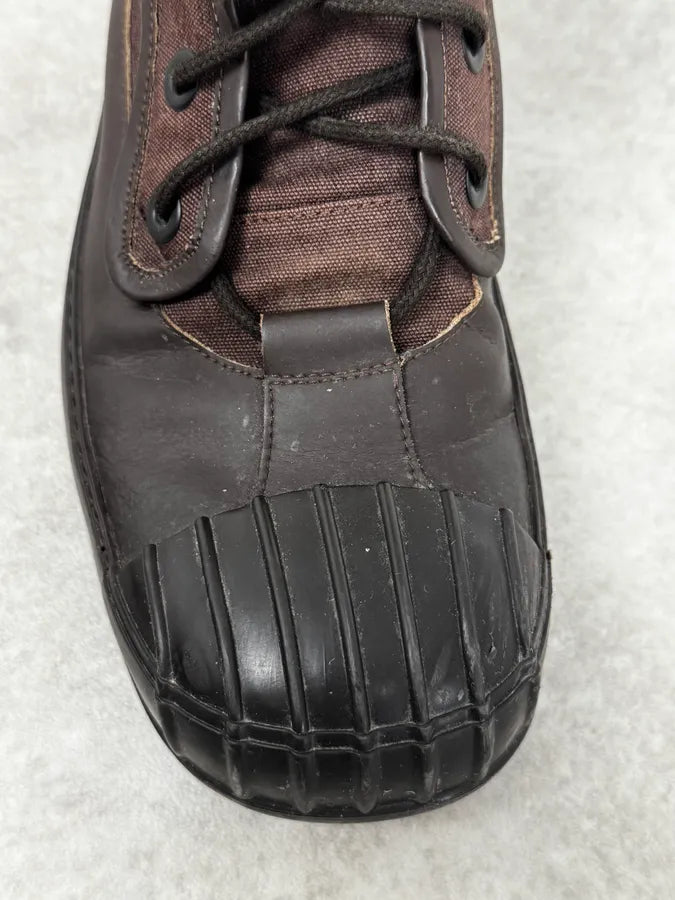 AW2021 Maison Margiela Brown Cargo Army Boots cmpGkVv 4