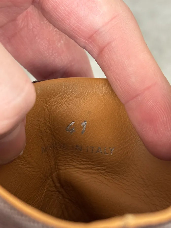 AW2021 Maison Margiela Brown Cargo Army Boots cmpGkVv 7