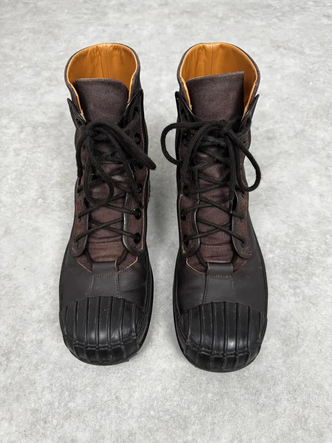 AW2021 Maison Margiela Brown Cargo Army Boots cmpGkVv 1