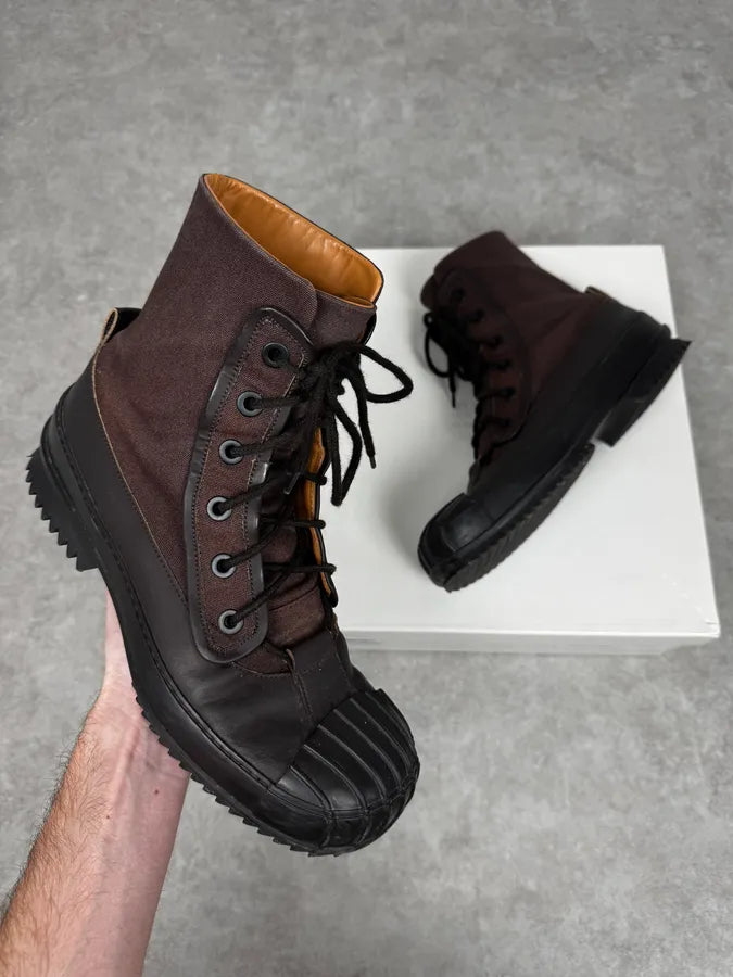 AW2021 Maison Margiela Brown Cargo Army Boots cmpGkVv 0