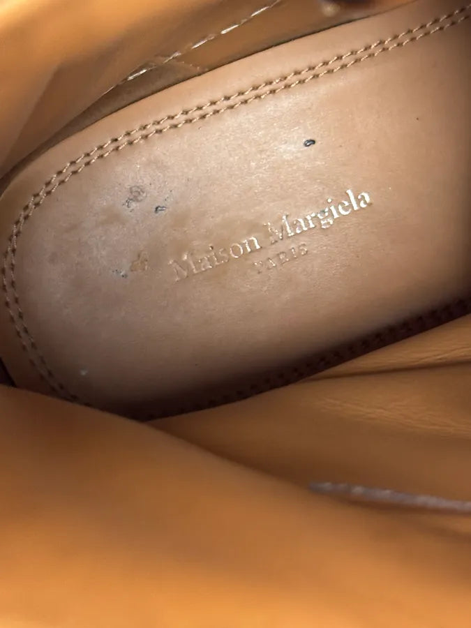 AW2021 Maison Margiela Brown Cargo Army Boots cmpGkVv 6