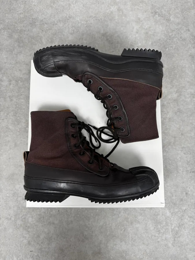AW2021 Maison Margiela Brown Cargo Army Boots cmpGkVv 2