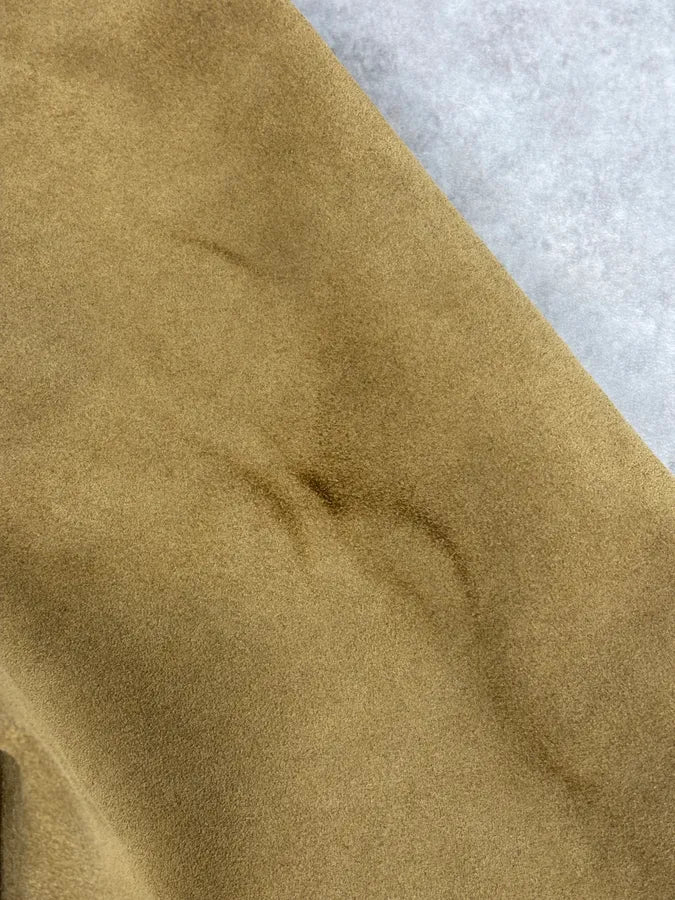 SS2020 Maison Margiela Beige Suede Trucker Jacket pzlddxy 9