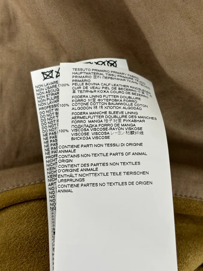 SS2020 Maison Margiela Beige Suede Trucker Jacket pzlddxy 14