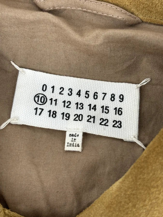 SS2020 Maison Margiela Beige Suede Trucker Jacket pzlddxy 10