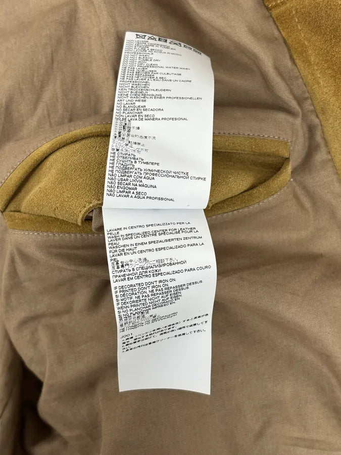 SS2020 Maison Margiela Beige Suede Trucker Jacket pzlddxy 13