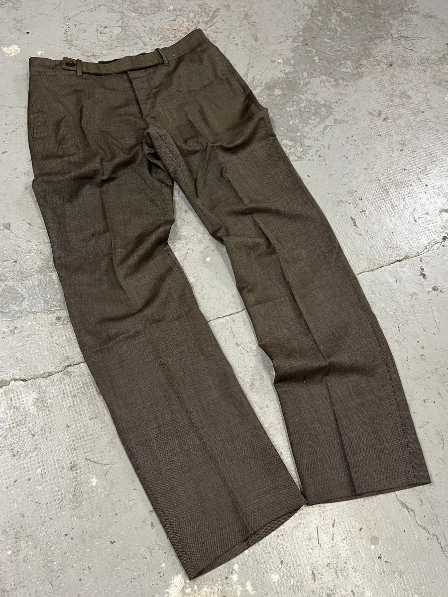 Maison Martin Margiela Brown Tailored Pants (M/L) mMyeaIX 2