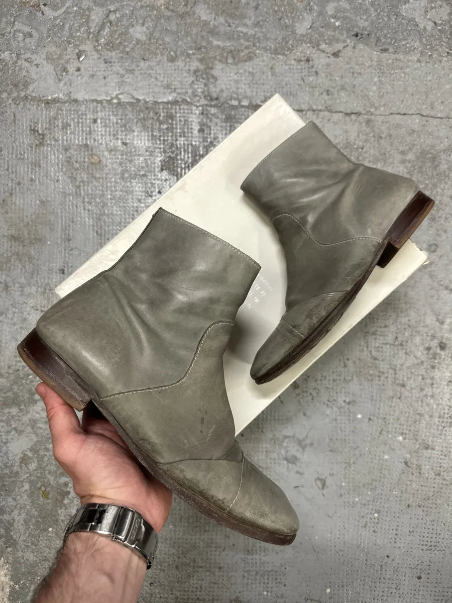 Maison Martin Margiela Brut Eroded Leather Boots gKggYnX 0