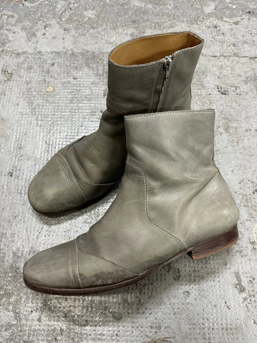 Maison Martin Margiela Brut Eroded Leather Boots gKggYnX 1