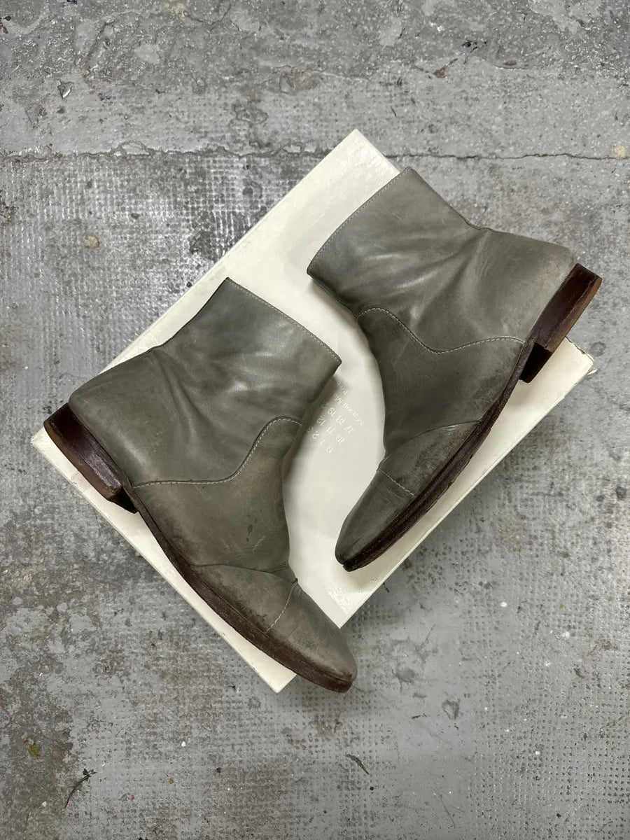 Maison Martin Margiela Brut Eroded Leather Boots gKggYnX 2