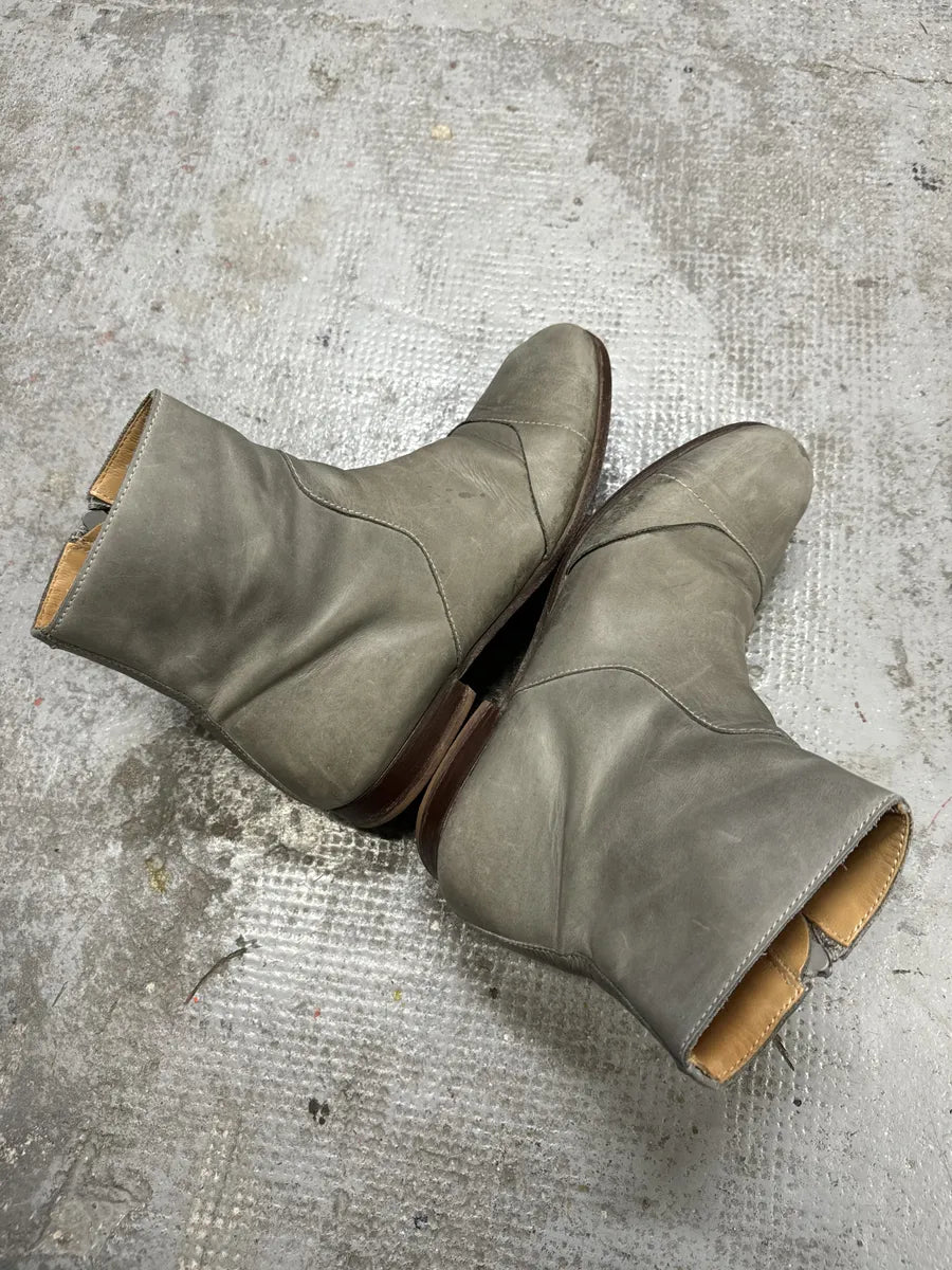 Maison Martin Margiela Brut Eroded Leather Boots gKggYnX 4
