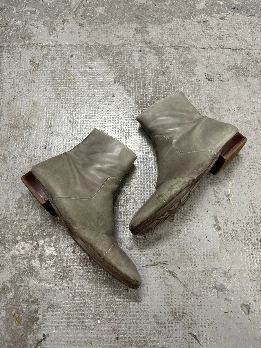 Maison Martin Margiela Brut Eroded Leather Boots gKggYnX 5