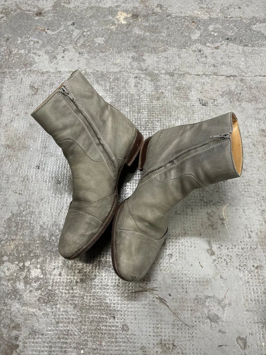 Maison Martin Margiela Brut Eroded Leather Boots gKggYnX 7