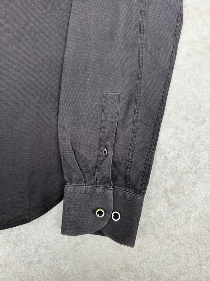 200s Maison Margiela Dark Grey Classic Heavy Shirt mbnRWrc 7
