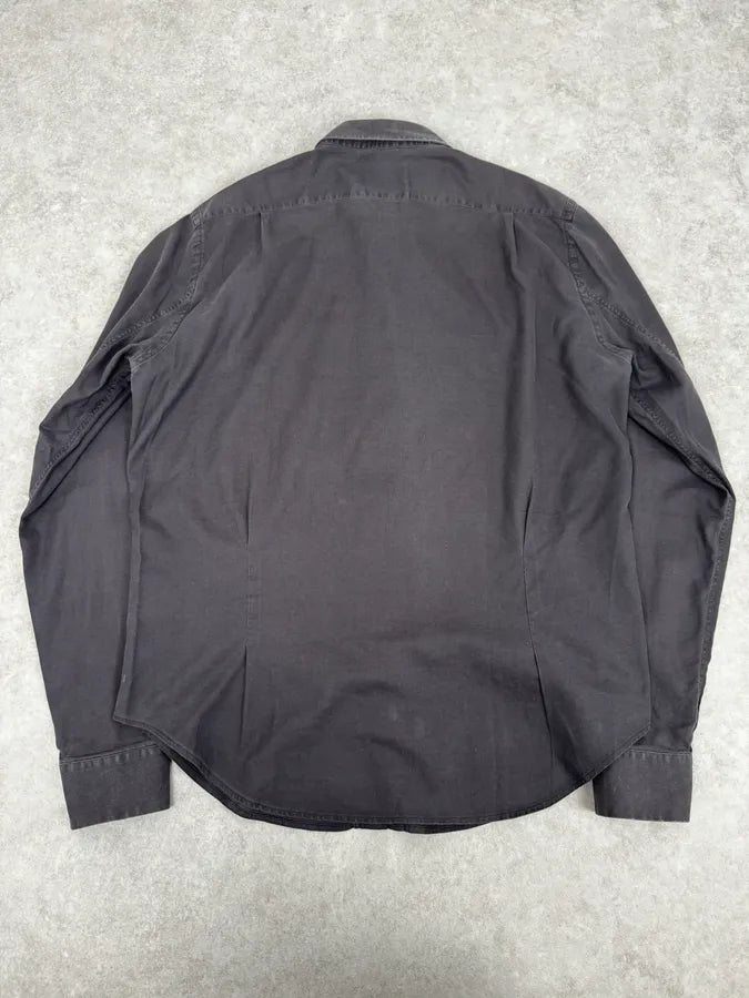 200s Maison Margiela Dark Grey Classic Heavy Shirt mbnRWrc 3