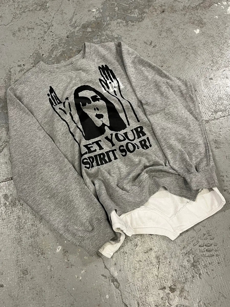 Maison Martin Margiela Grey Graphic Sweater (M) 10