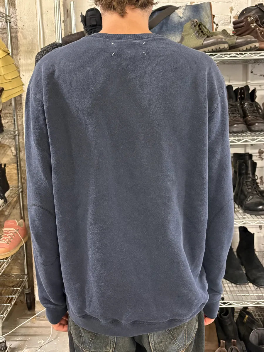 Maison Martin Margiela Navy Crewneck Sweater COIDzkL 2