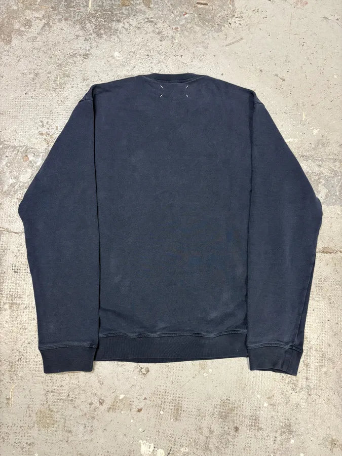 Maison Martin Margiela Navy Crewneck Sweater COIDzkL 5