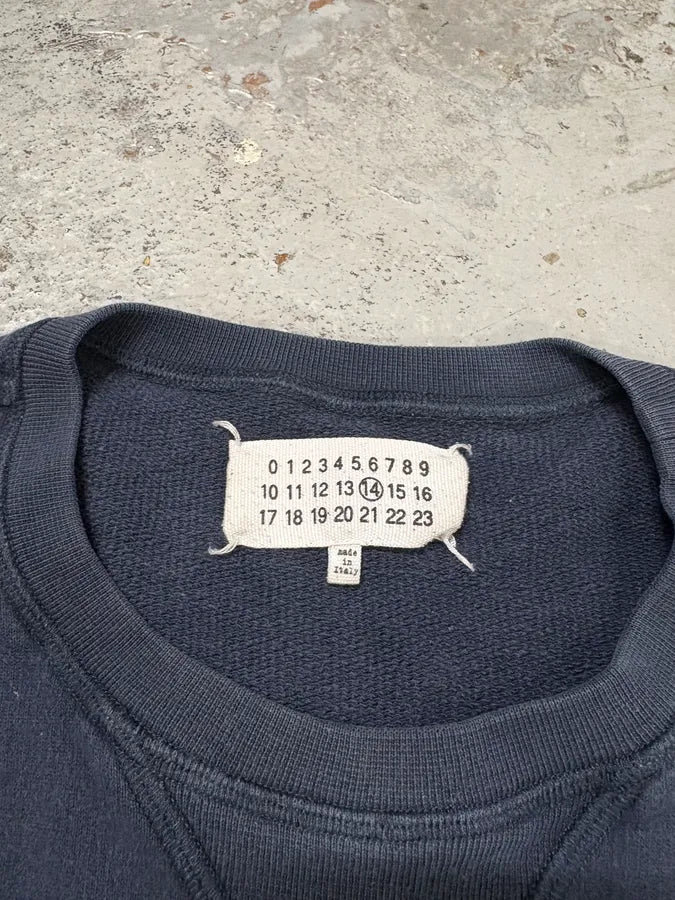 Maison Martin Margiela Navy Crewneck Sweater COIDzkL 6