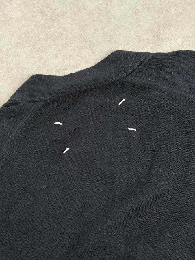 SS2008 Maison Martin Margiela Navy V-Neck Cardigan Sweater AbuzVhM 6