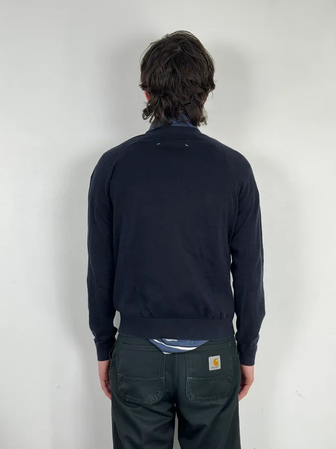 SS2008 Maison Martin Margiela Navy V-Neck Cardigan Sweater AbuzVhM 2