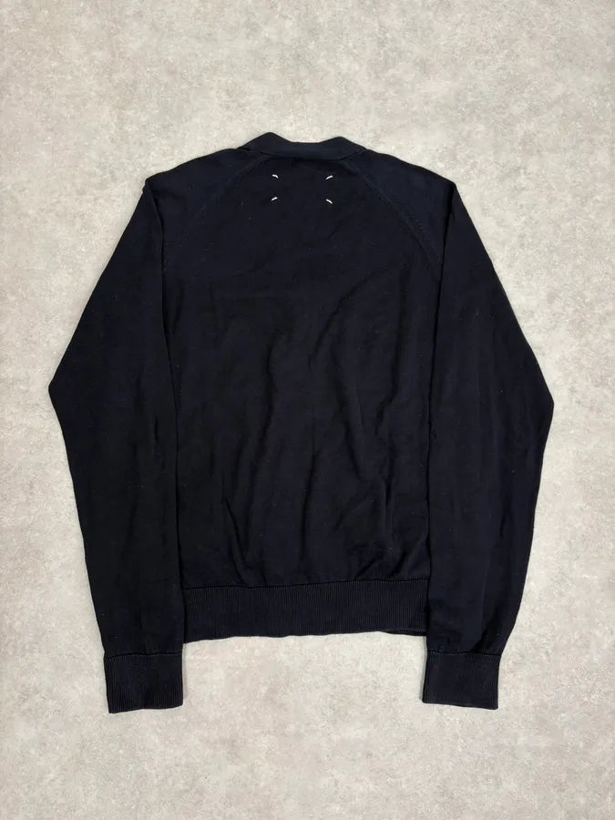 SS2008 Maison Martin Margiela Navy V-Neck Cardigan Sweater AbuzVhM 5