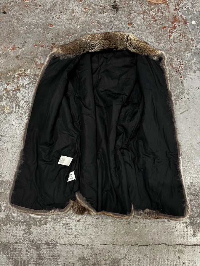 AW2010 Maison Margiela Rabbit Fur Long Jacket BTWnlZh 8