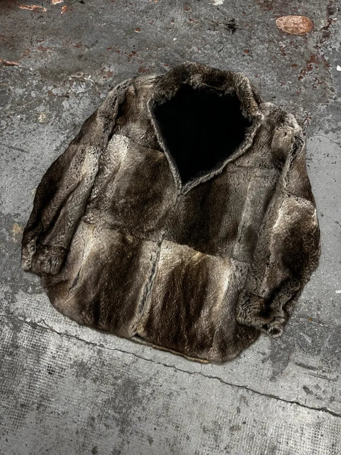AW2010 Maison Margiela Rabbit Fur Long Jacket BTWnlZh 2