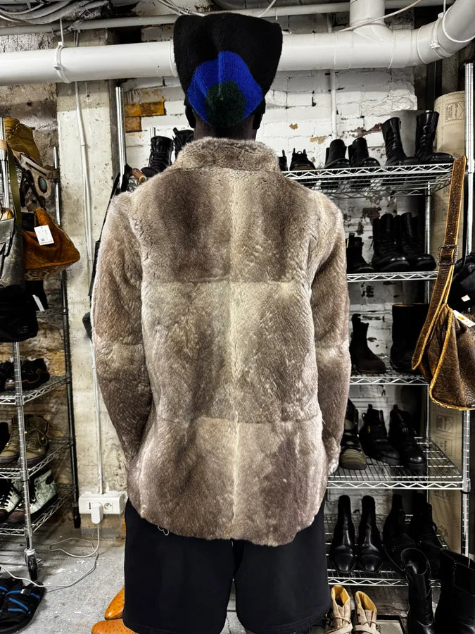 AW2010 Maison Margiela Rabbit Fur Long Jacket BTWnlZh 4