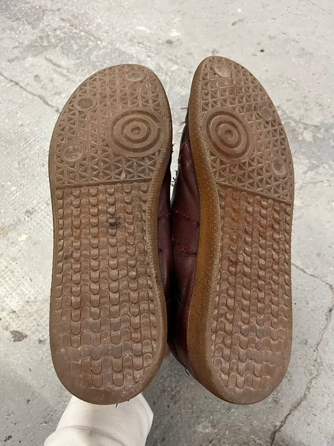 Maison Martin Margiela Replica High Burgundy Leather Gum Shoes (44eu/us10) mtNZIOO 6