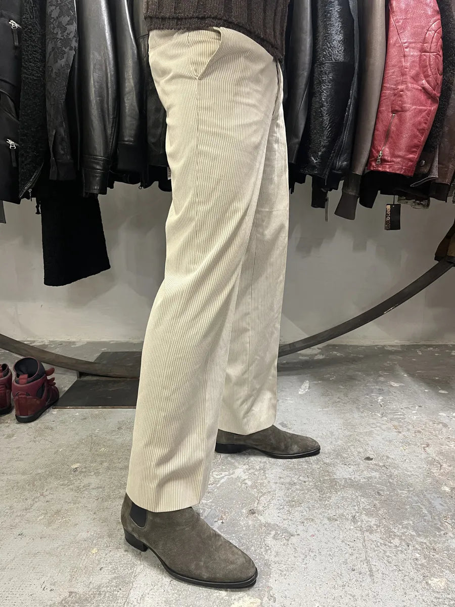 Maison Martin Margiela Signature Striped Summer Pants (M) FfzgfEe 1