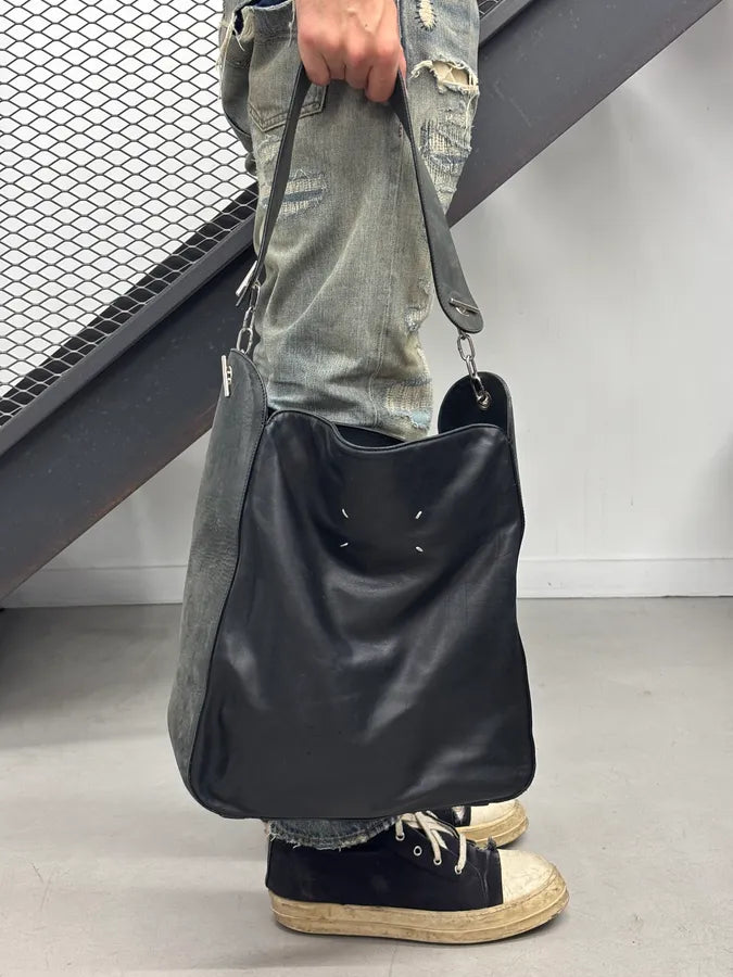 SS2011 Maison Margiela Week-end Hybrid Leather Signature Bag RZylHGm 1