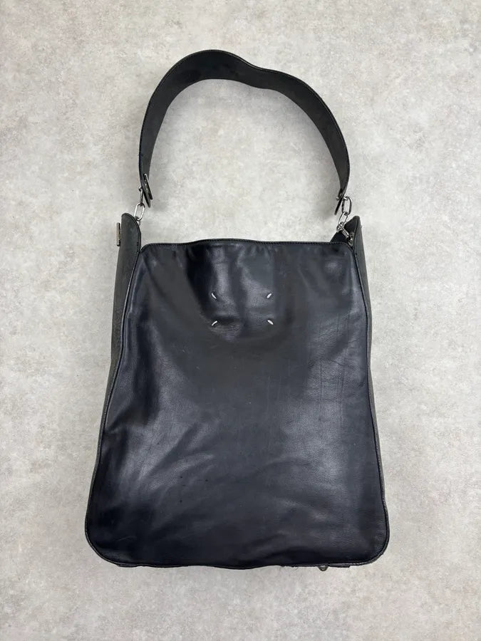 SS2011 Maison Margiela Week-end Hybrid Leather Signature Bag RZylHGm 0