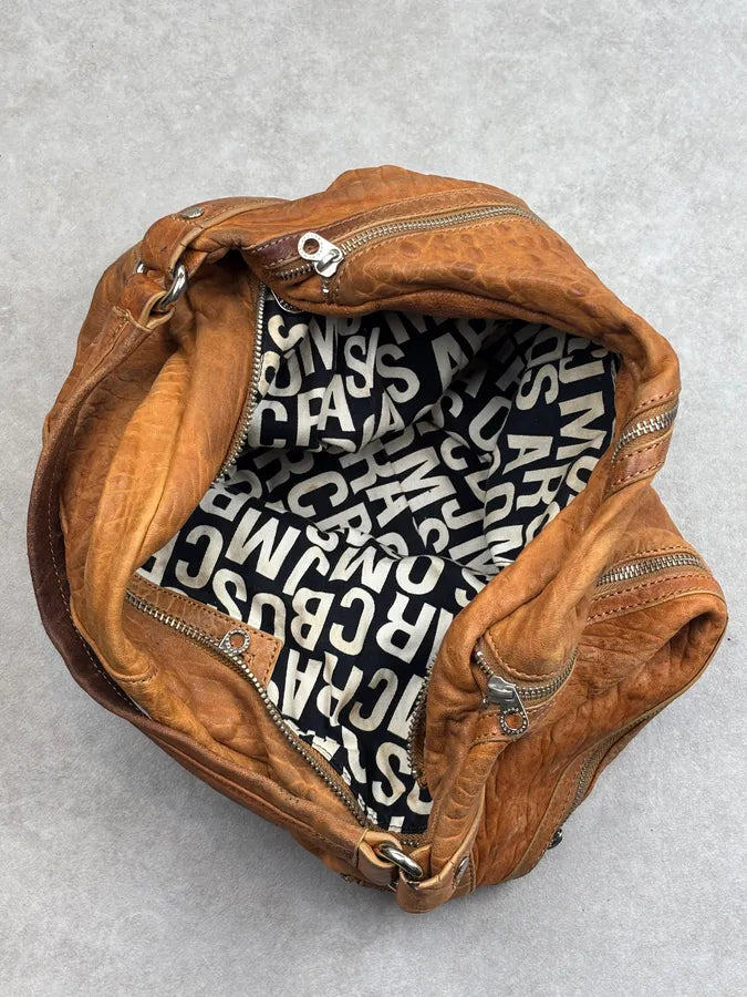 Marc Jacobs Cognac Leather Multi-Pocket Shoulder Bag vKmkiQa 12