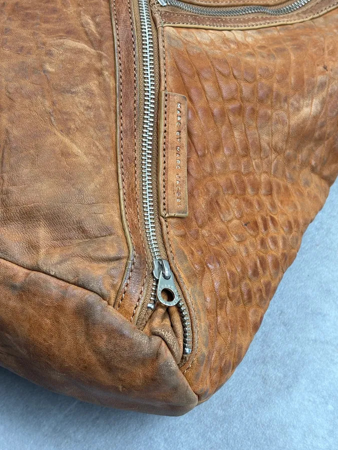 Marc Jacobs Cognac Leather Multi-Pocket Shoulder Bag vKmkiQa 9
