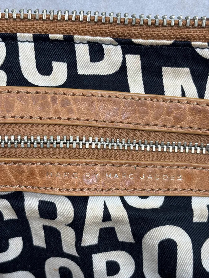 Marc Jacobs Cognac Leather Multi-Pocket Shoulder Bag vKmkiQa 14