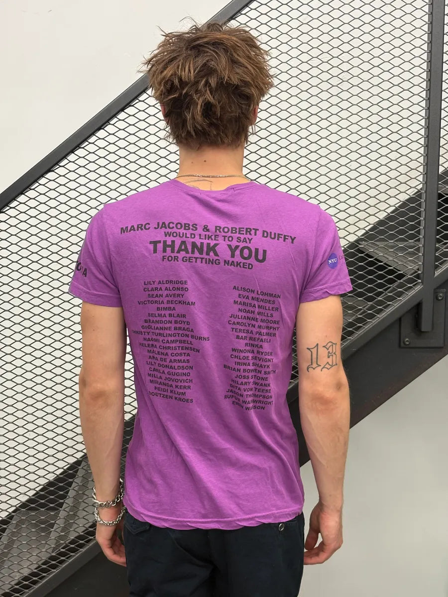 AW2012 Marc Jacobs Purple Protect The Skin T-Shirt jhohHyl 2