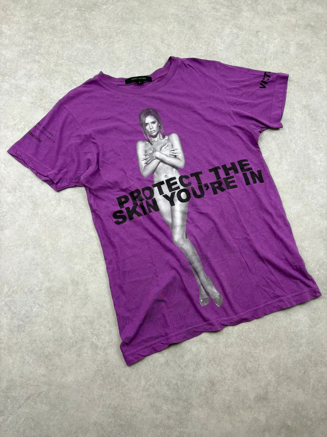AW2012 Marc Jacobs Purple Protect The Skin T-Shirt jhohHyl 3