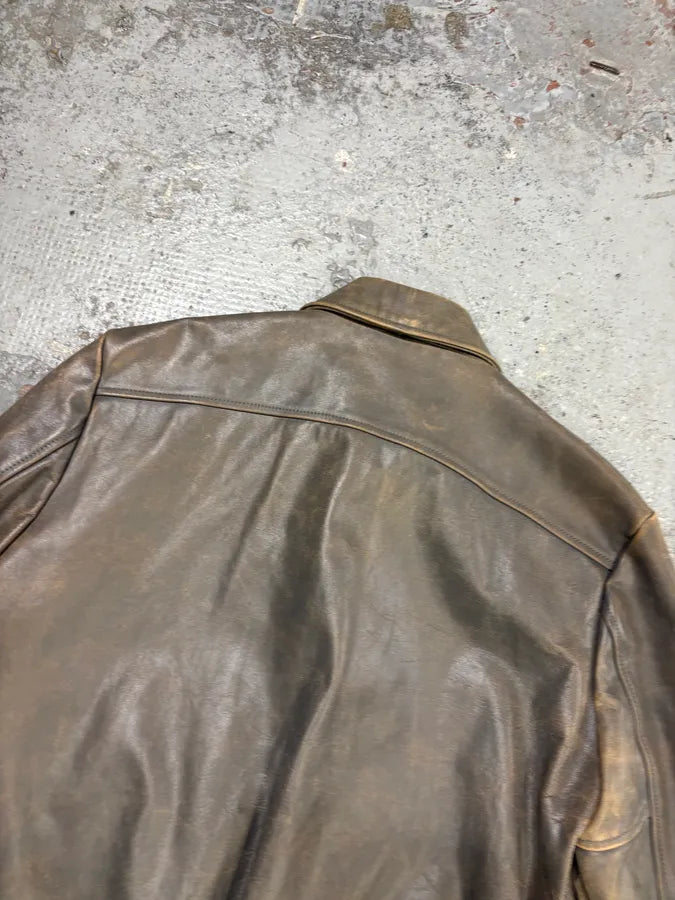 AW2011 Marc Jacobs Eroded Grey Leather Jacket wdLMvBC 5
