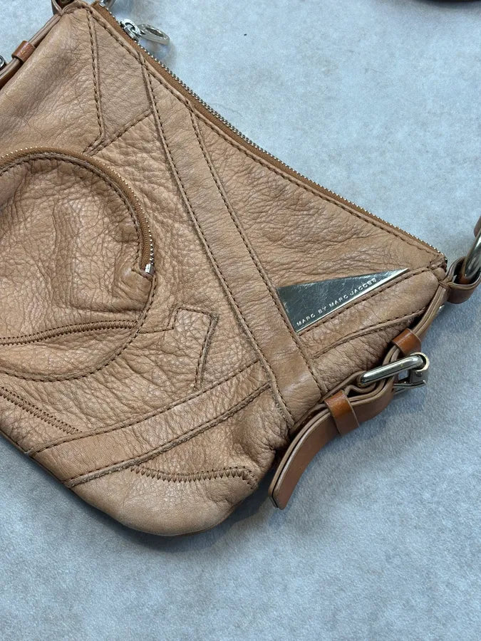 Marc Jacobs Beige Leather Quilted Shoulder Bag slbNBCK 3