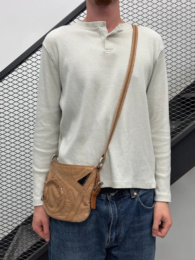 Marc Jacobs Beige Leather Quilted Shoulder Bag slbNBCK 2