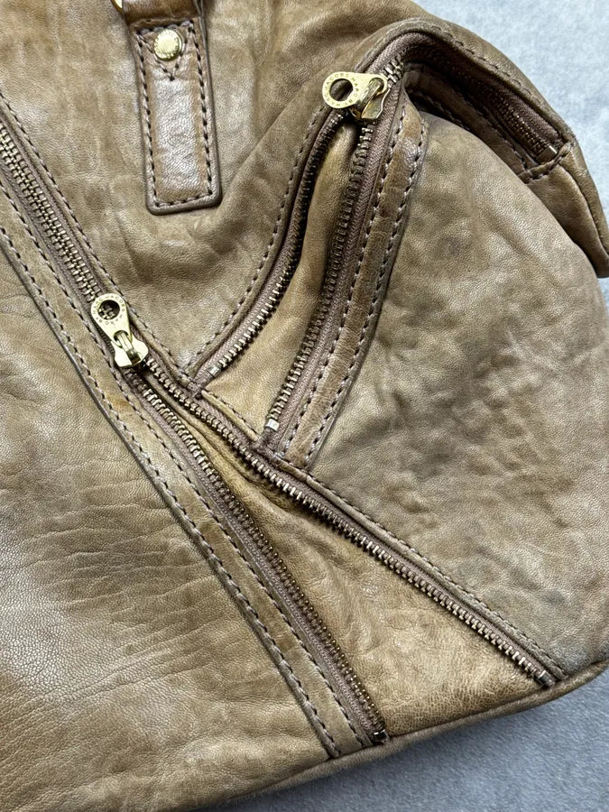Marc Jacobs Beige Textured Multi-Zips Handle Bag poLTrNK 6