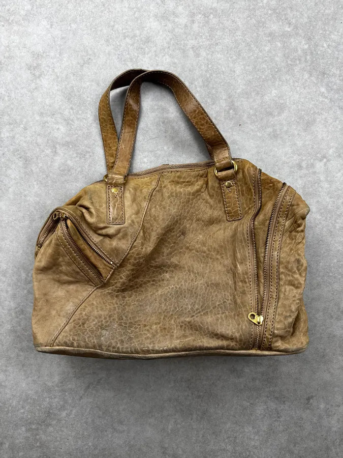 Marc Jacobs Beige Textured Multi-Zips Handle Bag poLTrNK 3