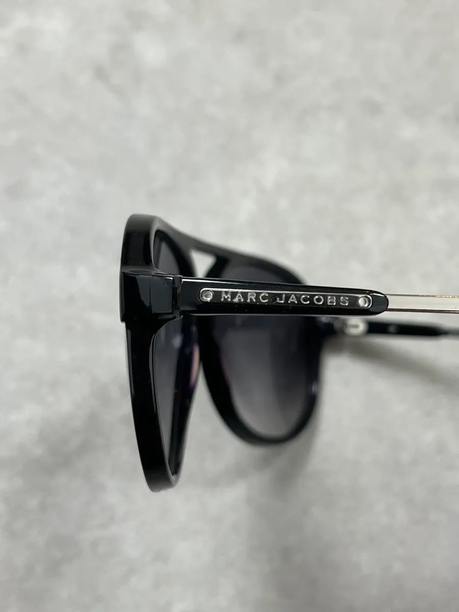 Marc Jacobs Black Aviator Sunglasses Acetate Metal Bridge tsZlPvV 9