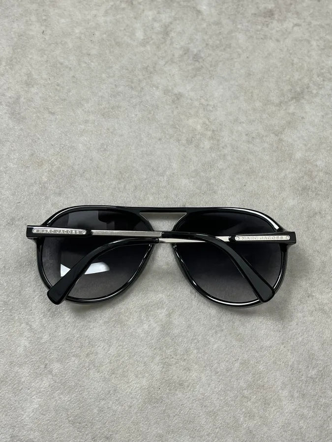 Marc Jacobs Black Aviator Sunglasses Acetate Metal Bridge tsZlPvV 8