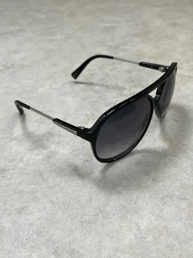 Marc Jacobs Black Aviator Sunglasses Acetate Metal Bridge tsZlPvV 6
