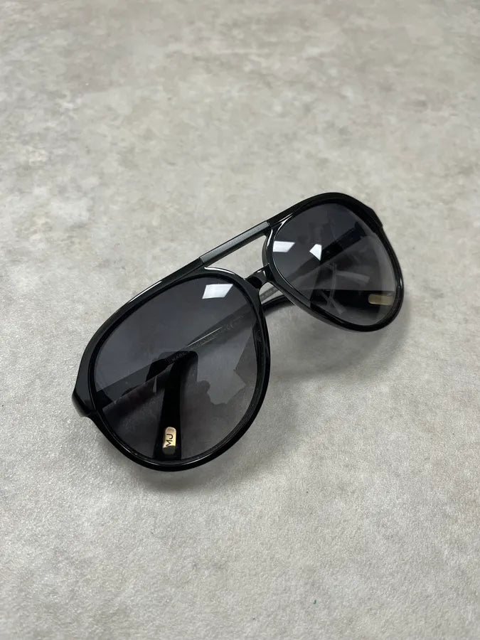 Marc Jacobs Black Aviator Sunglasses Acetate Metal Bridge tsZlPvV 4